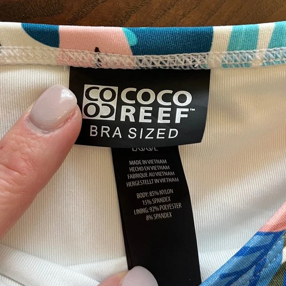 🌺 COCO REEF Engage Side Tie Bikini Bottom – Paradise Floral | Size Large - Picture 5 of 8